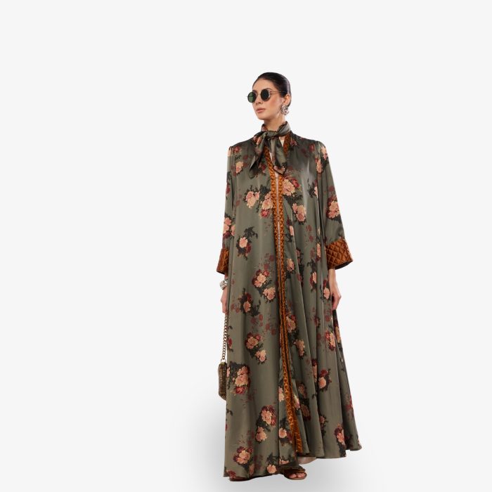 Garden Luxe Double-Faced Egyptian Satin Abaya